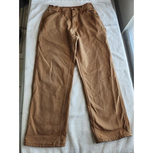 Carhartt Other - Carhartt Dungaree Fit Carpenter Pants 31x30 Brown Workwear Canvas Utility